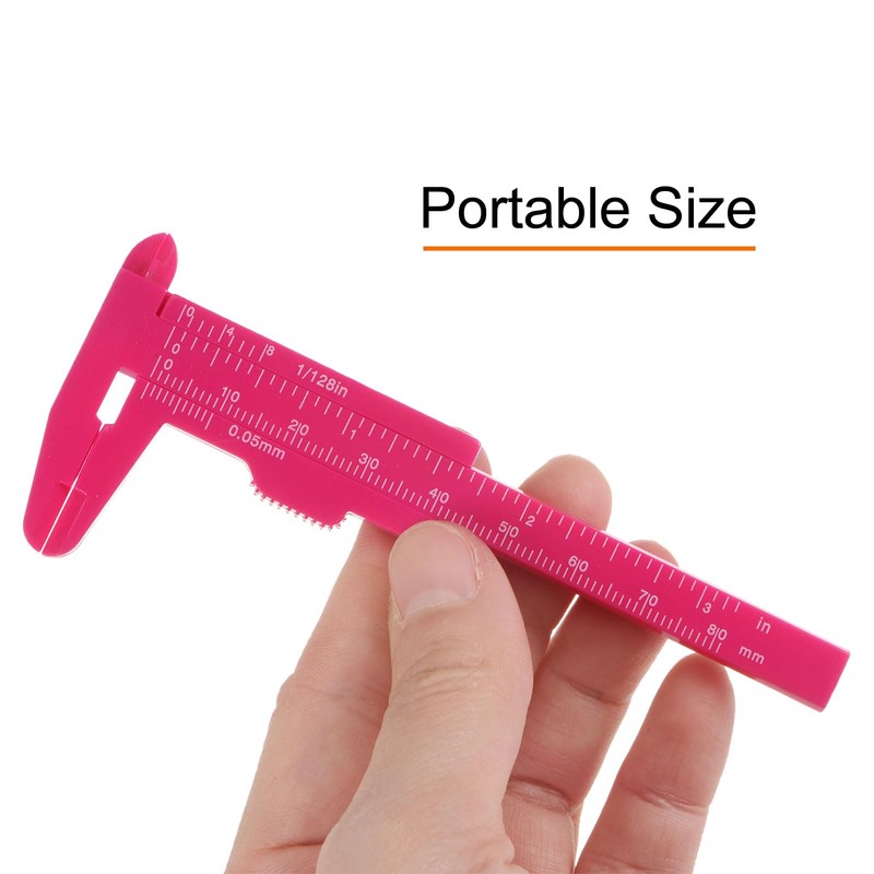 QUARKZMAN Mini Plastic Vernier Caliper 80 mm 3 Inch Vernier