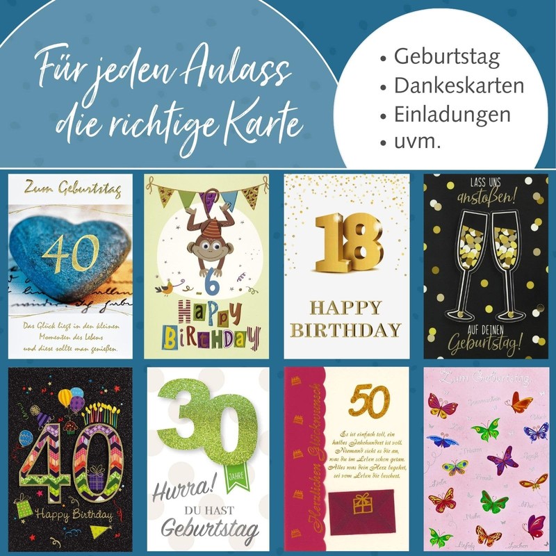 bsb 40th Birthday Card Woman & Man - Birthday Card