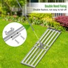 Lawn Leveling Rake,48x12 inch Heavy-Duty Galvanized Steel Landscape Rake with
