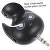 Tofficu 2Pcs Portable Headphone Splitter Way Audio Adapter Headphone Connector
