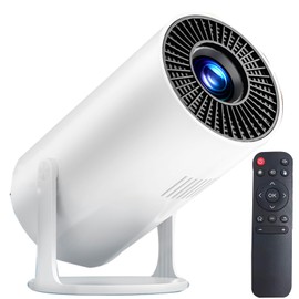 Projector 4K with WiFi and Bluetooth, Mini Smart Auto Keyston Portable with Android 11,projector for Home Movie、Living room, bedroom, outdoor