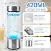 NHMFMLZW Hydrogen Water Bottle Generator, 2025 Upgrade Portable 420ml Hydrogen