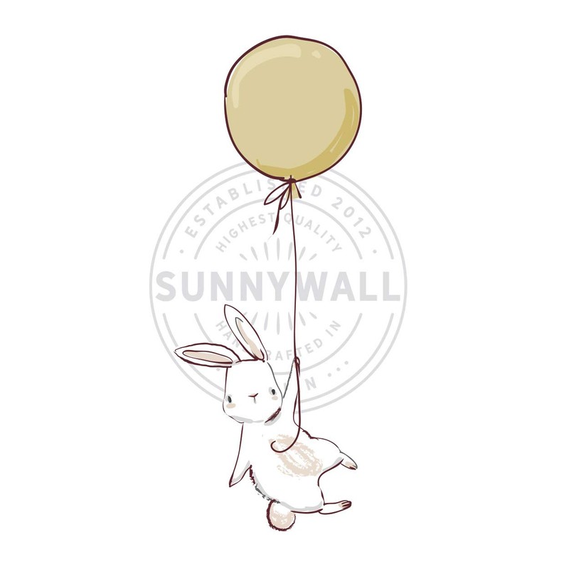 Sunnywall Wall Sticker Rabbit Rabbit Children's Room Let Your Dreams