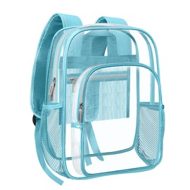 HEEYA Clear Backpack Heavy Duty Transparent Backpack for Security, Sports, Work, Travel, Stadium
