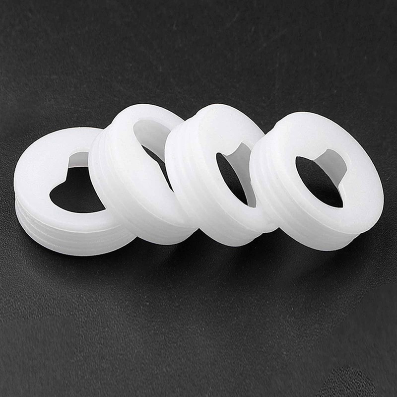 16 Pieces Round Type Keyhole Shelf Brackets Hangers, Screws Plastic