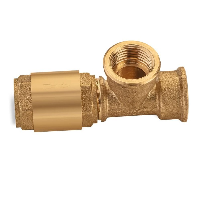 Brass One Way Valve 1/2 inch Backflow Preventer Female NPT