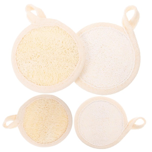 Gatuida 4 pcs Face Scrub Pads Soft Exfoliating Facial Loofah