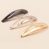 50 Pcs Metal Snap Hair Clips Water Drop Hair Clips