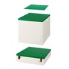 SHIMOYAMA Collapsible Storage Box with Large Building Base for Duplo