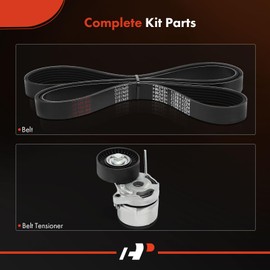 A-Premium Engine Serpentine Belt Drive Kit Compatible with Subaru Forester 2014-2018, WRX 2015-2019 - 2.0L