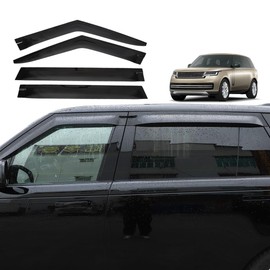ABS Side Window Deflector Visors Rain Guards for Land Rover Range Rover Vogue L460 2023-2024 Car Door Window Ventshade，Sun Rain Wind Guards Shield Vent Wind Deflector（Fit for Extended Version）