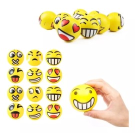 Idecor 12 Pelota Esponja Juguete Antiestrés Bolo Piñata