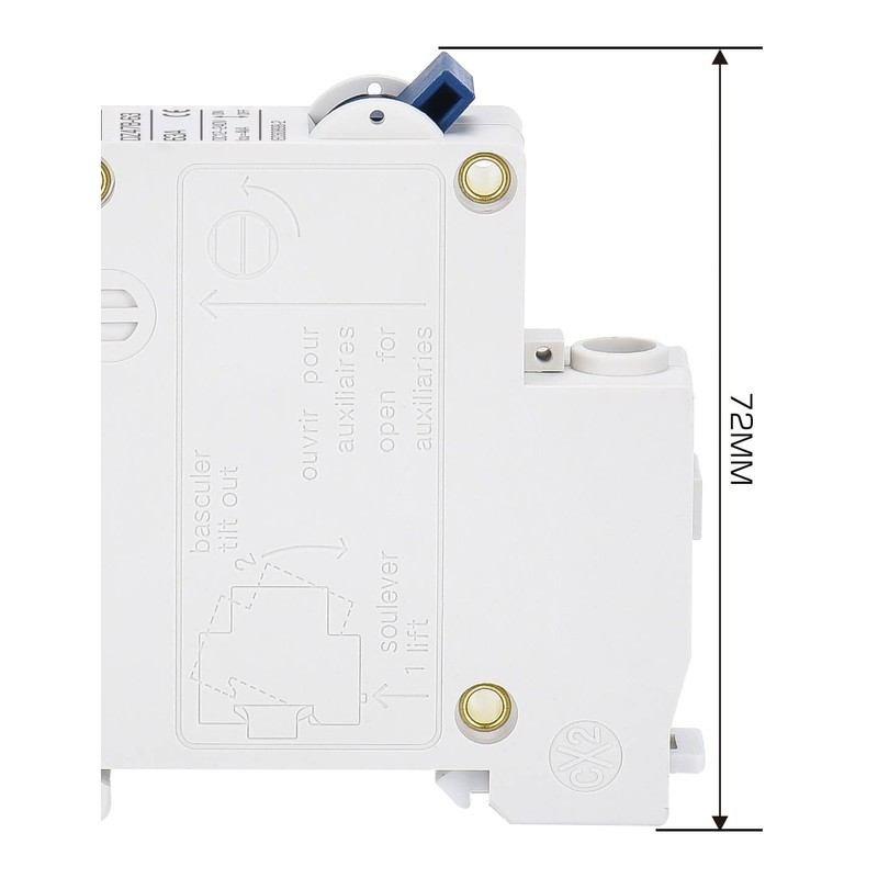 DIHOOL Miniature Circuit Breakers, 2pcs 63A 12-240V DC Disconnect Switch,