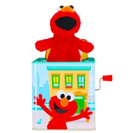 Kids Preferred Sesame Street Jack in the Box - Elmo Plush Toy for Toddlers 1-3, Developmental Toy
