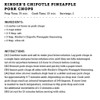 Kinder's Premium Quality Chipotle Pineapple Seasoning, 9 oz, Pack of