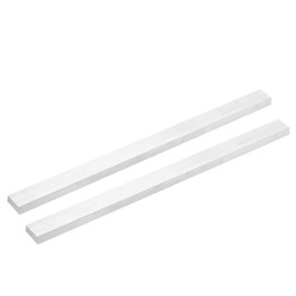 sourcing map 2 Pcs Square Aluminum Flat Bar, 3/8" (10mm) Thick x 25/32" (20mm) Width x 13" (330.2mm) Long 6063 Aluminum Flat Plate Solid New Mill Stock Silver for Industrial Building