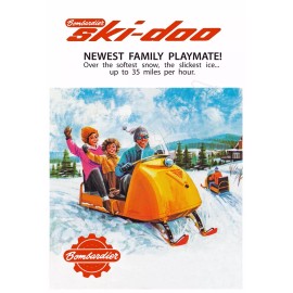 Ski-Doo Snowmobile - Vintage 1965 Advertising Poster