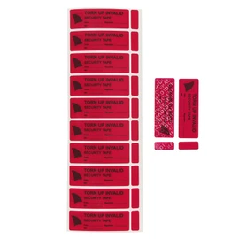 100Pcs Tamper Evident Security Stickers Tape Resistant Labels Seals Safety Prevent Opened Void (Red 300pcs)