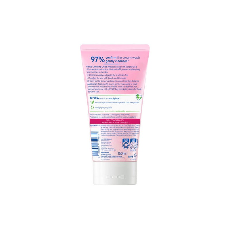 Nivea Daily Essentials Gentle Cleansing Cream Wash 150mL