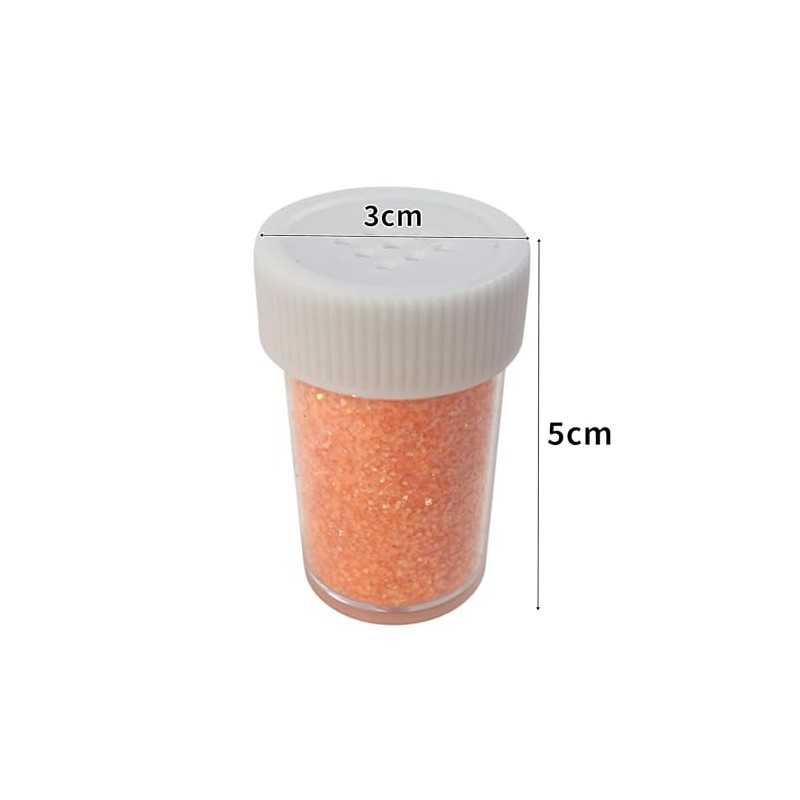 12 Colors Bottle Neon Glitter Glitter Powder for Nail Art