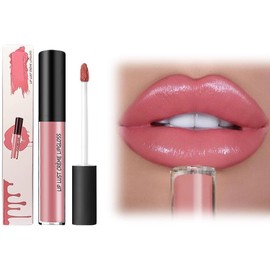 12 Colores Brillo Labial En Crema, Resistente Al Agua, antiadherente, Resistente Al desvanecimiento, Lápiz Labial Aterciopelado Hidratante de Larga Duración (#4)