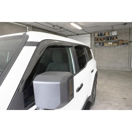 2024-2026 Tape-On Side Window Rain Guards for Toyota Land Cruiser Visor Deflectors First Edition 1958 J250 2025