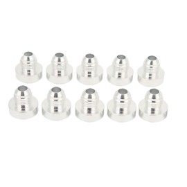 Weld in Fitting Bung Hose 10Pcs AN6 Weld On Bung Fitting 1/2in Male Thread Aluminum Alloy Weldable Hose Adapter for Auto