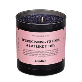 F This Scented Candle, Natural Soy Candle with Orange Peel & Spiced Apple Cider Notes, Aromatherapy Candle for Relaxation, Unique Candles Gifts for Women, 60-Hour Burn Time - Candier by Ryan Porter