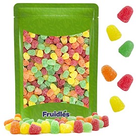 Fruidles Assorted Chewy Sour Gumdrops Great for Events, Birthday Parties, Candy Platters and so Much More Sold By the Pound (1 Pound Total of 16 Oz)