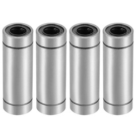 sourcing map LM8UU Extra Long Linear Ball Bearings, 8mm Bore Dia, 15mm OD, 45mm Length (Pack of 4)