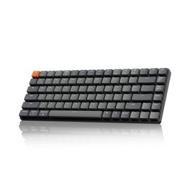 Keychron K3 Version 2, 84 Keys Ultra-Slim Wireless Bluetooth/USB Wired Mechanical Keyboard with White LED Backlit, Low-Profile Keychron Mechanical Brown Switch Compatible with Mac Windows