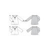 Burda Style Sewing Pattern B6227 Misses’ Blouse with Drawstring Neckline