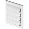White Gravity Grille 100 mm / 4 inch External Ducting