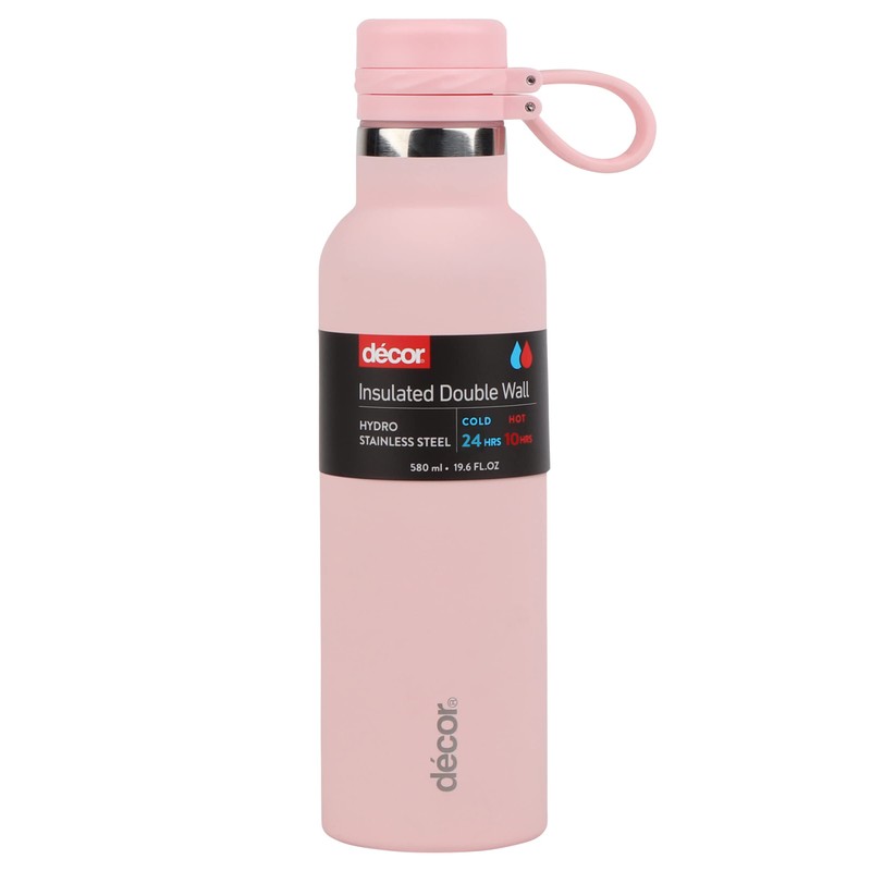 Décor Hydro Double Wall Stainless Steel Bottle, Assorted, 750 ml