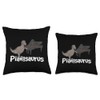 Pianosaurus Dinosaur Music Lover Piano Players Funny Pianist Throw Pillow