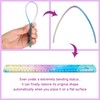 Grevosea 2-Piece Flexible Ruler, 30cm/12inch Plastic Straight Edge Ruler, Soft