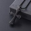 Stainless Steel Cross Memorial Cremation Ashes Urn Pendant Necklace Keepsake