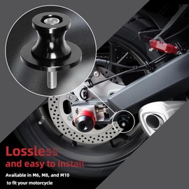 M10 Motorcycle Swing Arm Slider CNC Spools Stand Screw Compatible for Z400 Z750 Z800 Z1000 Z1000SX NINJA 250 400 650R ZX6R ZX-6RR 636 ZX10R ZX-9R ZZR600 ER6N ER6F V.ersys 650 1000 KLE650 KLE1000