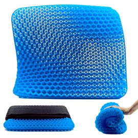 Gel Pressure Relief Cushion, Durable Honeycomb Cushion, Gel Seat Cushions for Long Sitting, Soft Sitter Cushion, Honeycomb Heaven Cushion UK, Gel Cushion for Bench, Floor, Wheelchair, Car seat cushion