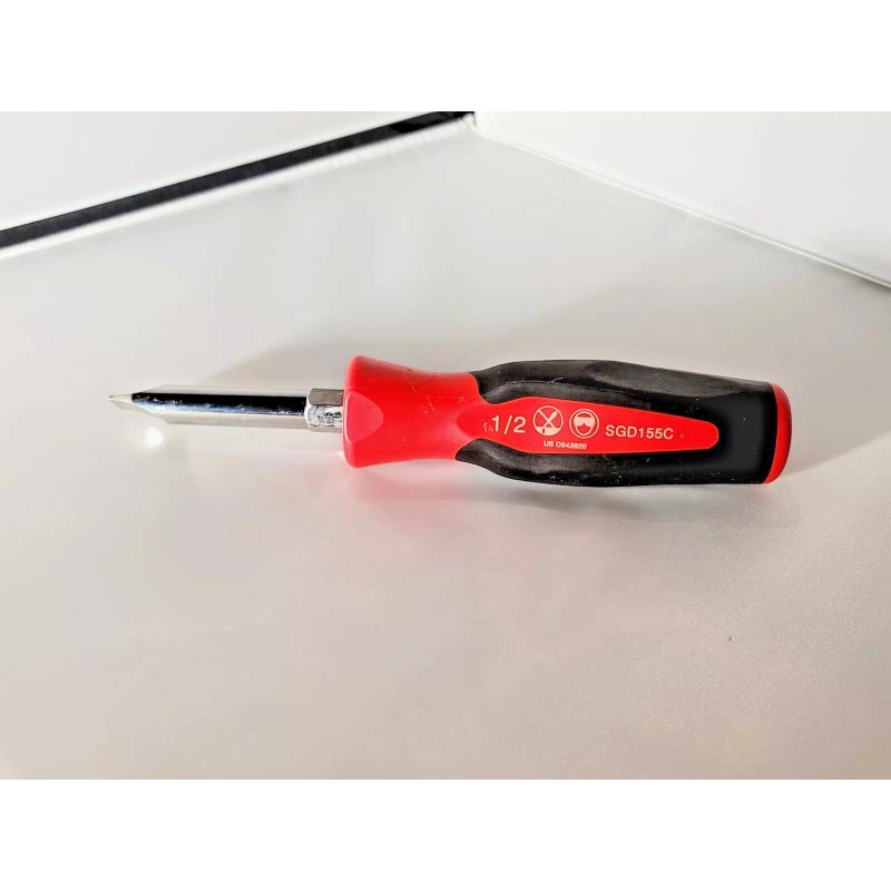 Snap-on Large Marine Aircraft Plug FLAT Slot Screwdriver RED Plastic