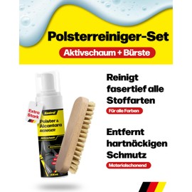 KESTRAL Polster & Alcantarareiniger - Für Tiefenreinigung mit Leichtigkeit - Entfernt hartnäckigste Verschmutzungen - Ideal für Autoinnenraum wie Autositze, Dachhimmel & Textilien Made in Germany