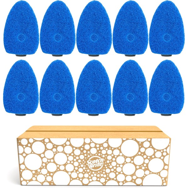 Non-Scratch Dishwand Refill, 10 Dish Wand Sponge Refills, Removes Stuck-On