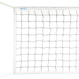 Sanung Volleyball Net with Steel Wire for Indoor and Outdoor Gardens Campus Backyard Swimming Pool Park Beach Portable Game Standard Size (32 FT x 3FT) Poles Not Included