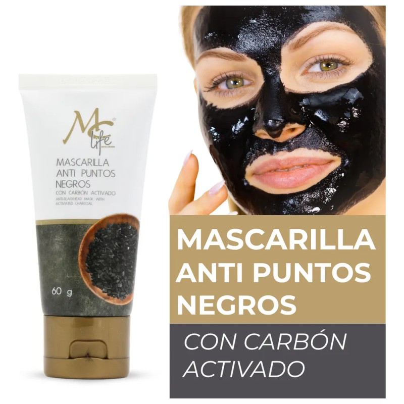 Mascarilla Anti Puntos Negros 60g, Carbón Activado. Mc Life Tipo