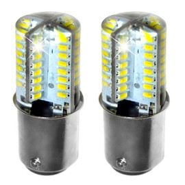 HQRP 2-Pack 110V LED Light Bulbs Warm White Compatible with Pfaff 230/259/260/262/280/290/330/332/360/362 Sewing Machine