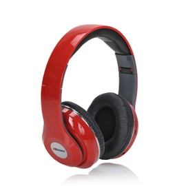 2BOOM MIXX Professional Over Ear Studio Foldable Digital Stereo Bass Wired Headphone Red