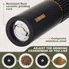 LOYIM Wooden Salt and Pepper Grinder Set 8 Inch Manual