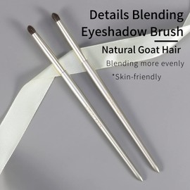 ENZO KEN Mini Natural Horse Hair Details Blending Brush Small Eyeshadow Brush for Smoky Eyes Sexy Cat Eyes Pro Precision Eye Makeup Dark Circles Swelling E204S