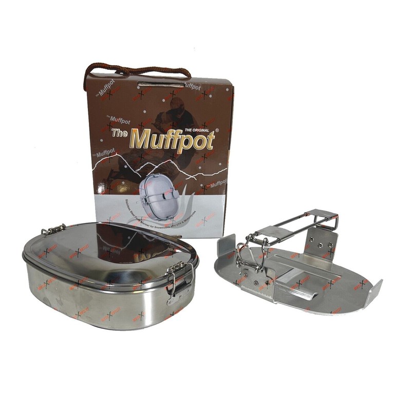 Muffpot Muff Pot Food Warmer Snowmobile Exhaust Cooker Stainless Muffpot
