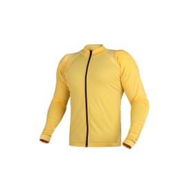 WICKED STOCK Armored Motorcycle Shirt - CE (Certified) Unisex Motorcycle Protective Shirt for Summer with Removable Padding Yellow